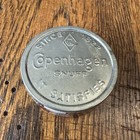 Vintage Copenhagen Satisfies Snuff Tobacco Empty Tin Cardboard Can Jan 3 1995