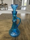 Vintage 1973 Mcm I Dream Of Jeannie Blue Glass Jim Beam Decanter Genie Bottle 