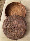 1800s Victorian Era Rattan Antique Sewing Basket 8    X 2 5   