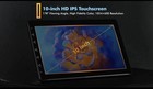 10    Touch Screen Double Din Car Stereo Compatible W  Carplay  Backup Camera