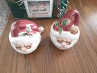 Vtg  Christmas Omnibus Fitz And Floyd Santa Salt And Pepper Shakers  Holiday New