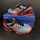 Mizuno Indoor Athletic Shoes Cyclone Speed Grey Pink Women Sz 9 5 Volleyball