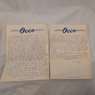 Vintage 1955 Handwritten Letter 2 Pages Occo Feed Stationery Ephemera Bonilla Sd