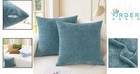 Decorative Throw Pillow Covers 16x16 Chenille Pack Of 2 Home Couch Sofa Bed