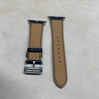 24mm Premium Genuine Leather Watch Strap Band For Apple Watch Hermes Ultra Se 10