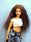 Barbie Doll Wig Size 4 Tibetan Lamb Mohair Ooak Custom  67 Dark Auburn