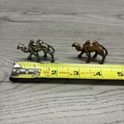 Vintage Pewter Camel 2 Two Hump Silver Metal Figurine Statue Small 2    Pair