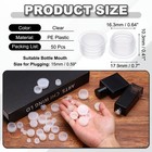 Suit For 15mm 50 Pcs Plastic Stopper Replacement Plug Cap