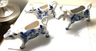 Vintage Holland Delft Ceramic Cow Creamer-pitchers  3  Original As Found clean 
