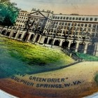 Sulphur Springs   Wva Virginia Antique Greenbrier Resort Souvenir Dish Plate