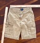 Polo Ralph Lauren Kids Chino Cargo Shorts Tan Classic Polo 16 Boys Utility Y2k