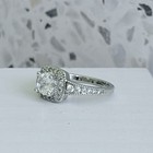 1 5 Ct Round Cut Simulated Sapphire 14k Gold  925 Silver Halo Women   s Ring 8