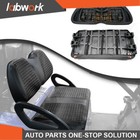 Labwork Front Seat Cover Kit For Club Car Precedent Golf Carts - Black No Staple