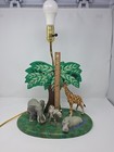 Vintage Wooden Children s Animal Lamp Works 