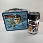Vintage Six Million Dollar Man Metal Lunchbox Lunch Box Thermos 1974