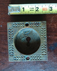 Nashua Eastlake Bronze brass Key Hole Escutcheon Pocket Door Pull Insert Handle