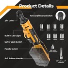 3 8  Cordless Ratchet Wrench Electric Ratchet Wrench Fit Dewalt 20v Max Battery