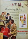 Lot Of 2 Vintage 1949 Budweiser Print Ad Ephemera Wall Art Decor