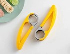 2 Pcs Banana Slicer Fruit Knife Kitchen Gadget Bar Tools Veggie Cutter Peeler Us