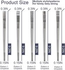 5 Pairs  Metal Chopsticks Reusable  Chop Sticks For Sushi  Korean   Japanese
