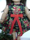 Handmade New 18  Doll Clothes Fits American Girl Sparkle Christmas Dress Usa 