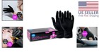 Ultra-strong Black Nitrile Gloves Xl - 100 Count  Powder-free   Non-allergenic