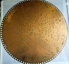 Antique 15 1 2 In Music Box Metal Disc - The Watch On The Rhine Hymn - 1893