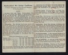 Newfoundland 1943  3 Three Dollars War Savings Certificate A 79927 Corner Brook