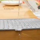 Kitchen Faucet Splash Pad Silicone Sink Guard Drain Water Catcher Tray Slip Mat 