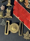 Original Wwii Canada Military Insignia Patches Buttons Pins Buckle  huge Lot 