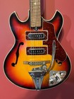 Vintage 60 s Japanese Hollowbody Electric Guitar Teisco Kawai Kingston Del Ray