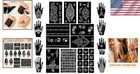 97 Pcs Reusable Henna Stencils     Ideal For Weddings  Festivals  And Diy Body Art