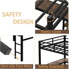 Heavy Duty Metal Loft Bed With Desk   Storage Shelves Twin twin Xl full full Xl