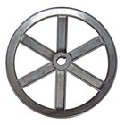 Chicago Die Cast 800a6 Single V-groove Zinc Pulley 8 In  Dia  X 5 8 In  Bore