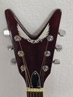 Dean Vco Acoustic Electric Flying V Guitar Flaws Crack In Sound Hole Natural