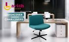 Criss Cross Chair Cover Soft Flocked Fabric Elastic Legged Office Chair Cover