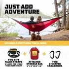 Wise Owl Outfitters Double Camping Hammock Black gray Wol-spo-dblhmk-blkgry