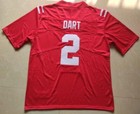 Dart  2 Ole Miss Rebels Football Jersey  All Stitched  Red