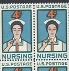 100 Years Of Nursing - Vintage Mint Set Of 4 Stamps 65 Years Old 