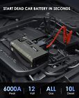Jump Starter With Air Compressor  Portable 6000a Car Battery Jumper Starter 12v