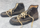 Vitg 1930s Ball Band Sneakers Canvas Basketball Black Gym Shoes Antique Usa