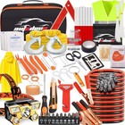  126pcs Roadside Emergency Car Kit - Auto Safety Kit Vehicle Outdoor 
