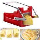 Stainless Steel French Fry Cutter Potato Vegetable Slicer Chopper Dicer 2 Blades
