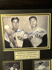 Joe Dimaggio   Mickey Mantle Autographed Signed Framed Photo Baseball Immortals
