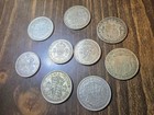 Lot Of 9 Junk Silver Uk British Coins   116 Grams