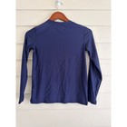 Primary Kids Youth Long Sleeve Rashguard Swim Shirt Size 12 Navy Blue Upf 50