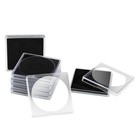 Clear Adjustable 2x2 Coin Holder Snap Capsule 40mm Silver Dollar Collection Case