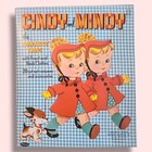 Vintage Cindy   Mindy Paper Dolls Turn-about Twins 1960 Whitman Uncut Front Back