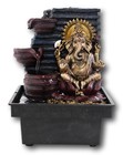 Hindu Vastu Supreme Elephant God Ganesha Desktop 3 Step Water Fountain Statue