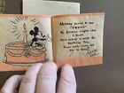 Mickey Mouse Birthday Card 1930s Wde Pluto Hall Brothers Disney